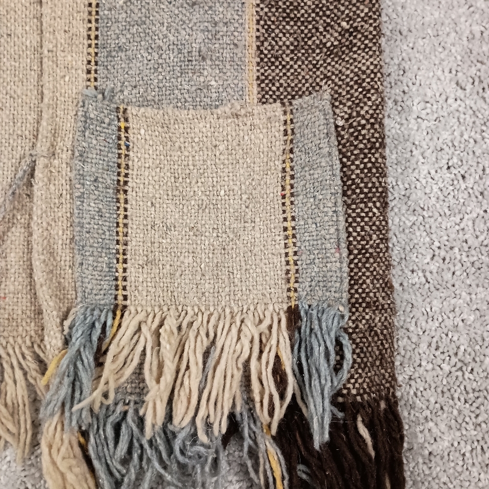 Handmade Ecuadorian Baja Cardigan Drug-Rug Vest Mens - Picture 4 of 8